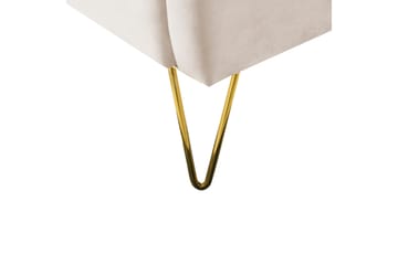 Benicio Sängram 140x200 cm - Beige/Guld - Products - Möbler - Säng - Sängram & sängstomme