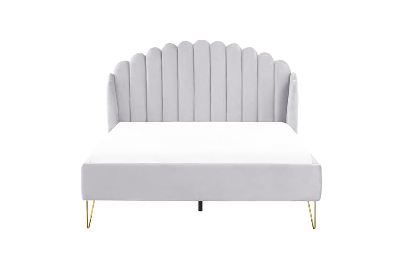 Benicio Sängram 140x200 cm - Grå/Guld - Products - Möbler - Säng - Sängram & sängstomme