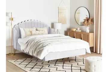 Benicio Sängram 140x200 cm - Grå/Guld - Products - Möbler - Säng - Sängram & sängstomme