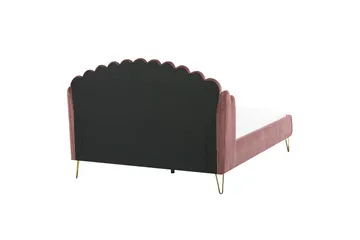 Benicio Sängram 160x200 cm - Rosa/Guld - Products - Möbler - Säng - Sängram & sängstomme