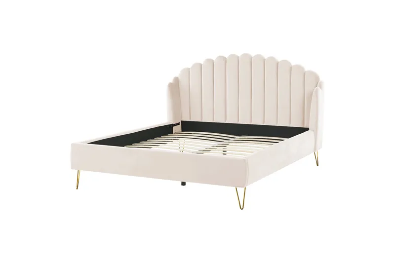 Benicio Sängram 180x200 cm - Beige/Guld - Products - Möbler - Säng - Sängram & sängstomme