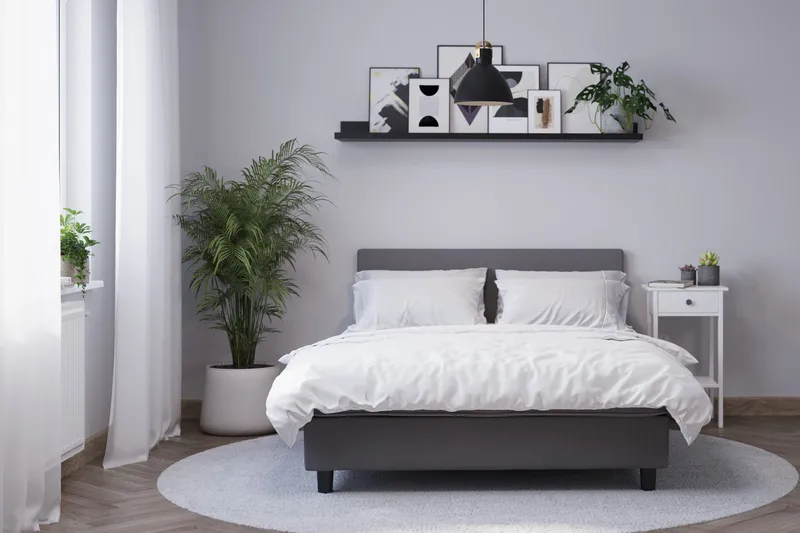 Billingen Komplett Sängpaket 180x200 cm - Grå - Products - Möbler - Säng - Kontinentalsäng