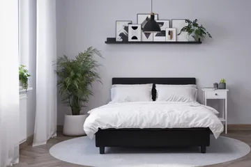 Billingen Komplett Sängpaket 180x200 cm - Svart - Products - Möbler - Säng - Kontinentalsäng