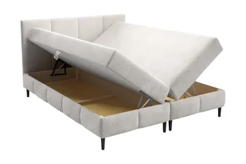 Celestine Förvaringssäng 200x200 cm - Beige - Products - Möbler - Säng - Komplett sängpaket