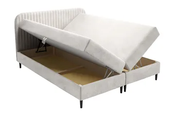 Celestine Förvaringssäng 200x200 cm - Svart - Products - Möbler - Säng - Komplett sängpaket