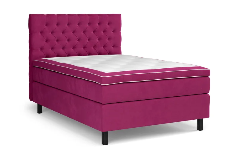 Celine Kontinentalsäng 120x200cm - Rosa/Sammet - Products - Möbler - Säng - Komplett sängpaket