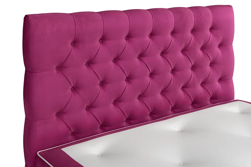 Celine Kontinentalsäng 120x200cm - Rosa/Sammet - Products - Möbler - Säng - Komplett sängpaket