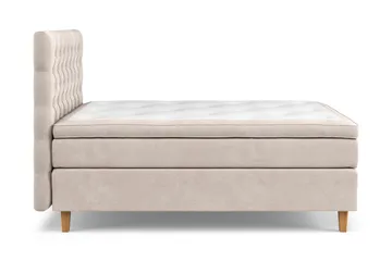 Celine Kontinentalsäng 140x200cm - Beige/Sammet - Products - Möbler - Säng - Kontinentalsäng