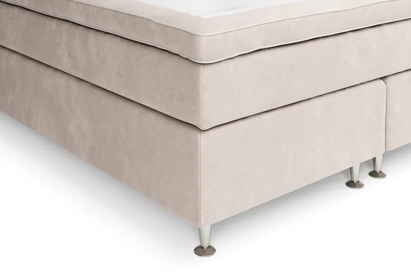 Celine Kontinentalsäng 160x200cm - Beige/Sammet - Products - Möbler - Säng - Kontinentalsäng