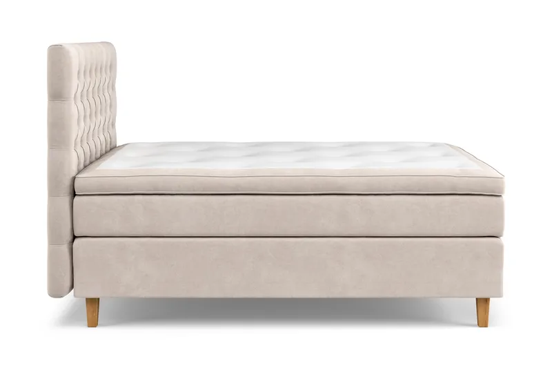Celine Sängpaket 120x200 cm - Beige/Sammet - Products - Möbler - Säng - Kontinentalsäng