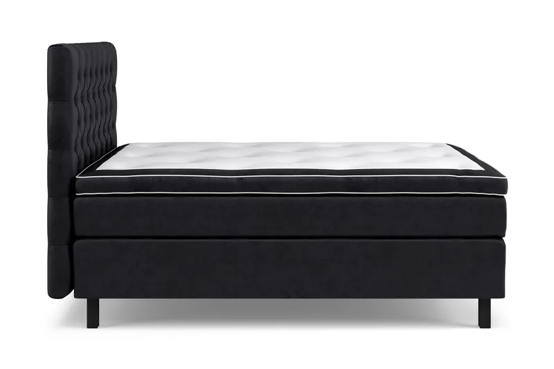 Celine Sängpaket 140x200cm - Svart/Sammet - Products - Möbler - Säng - Kontinentalsäng