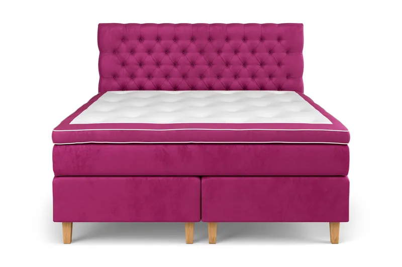 Celine Sängpaket 160x200cm, Rosa/Sammet