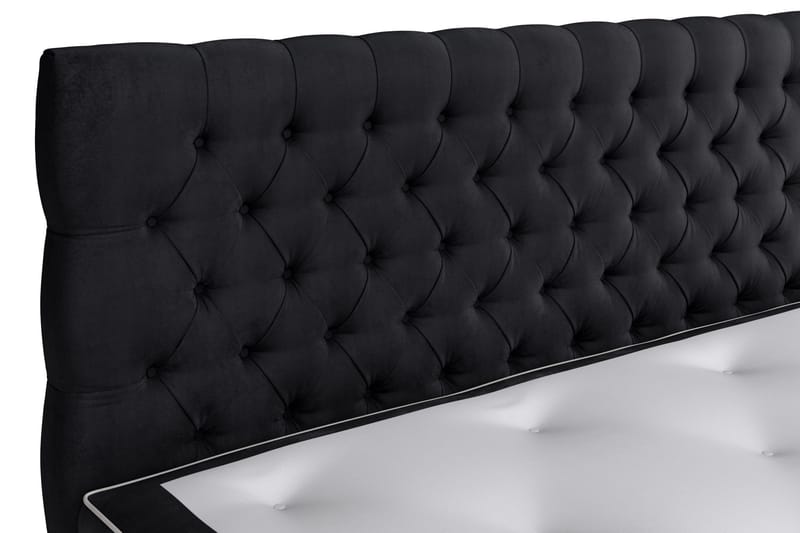 Celine Sängpaket 160x200cm - Svart/Sammet - Products - Möbler - Säng - Kontinentalsäng
