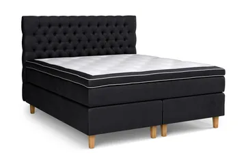 Celine Sängpaket 160x200cm - Svart/Sammet - Products - Möbler - Säng - Kontinentalsäng