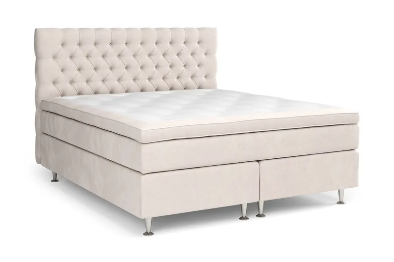 Celine Sängpaket 180x200 cm - Beige / Sammet - Products - Möbler - Säng - Kontinentalsäng
