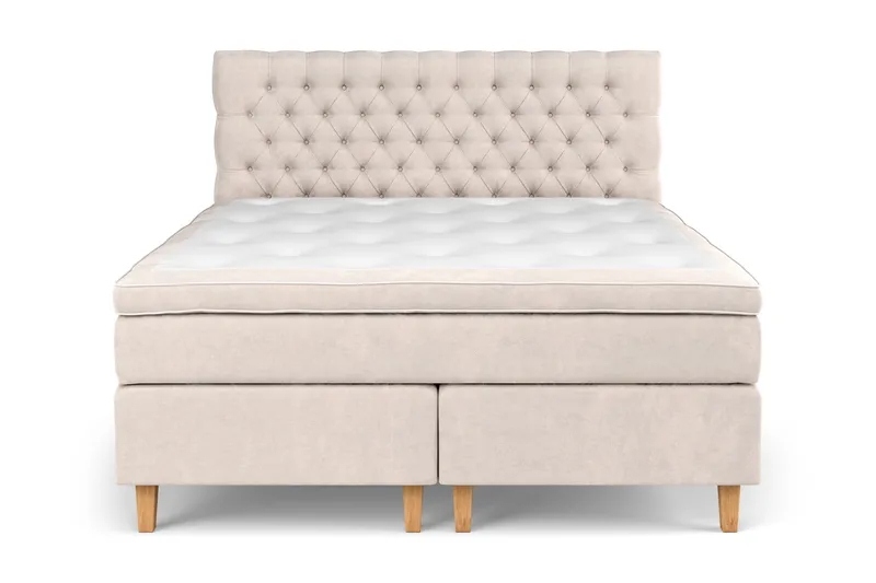 Celine Sängpaket 180x200 cm - Beige/Sammet - Products - Möbler - Säng - Kontinentalsäng