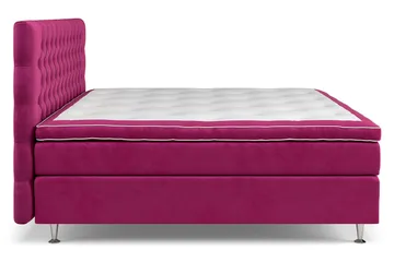 Celine Sängpaket 210x210cm - Rosa/Sammet - Products - Möbler - Säng - Kontinentalsäng