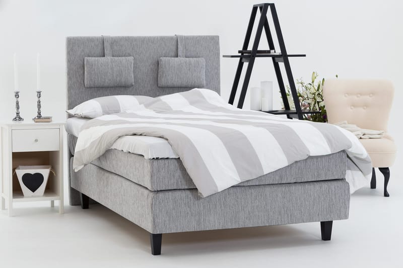 Charleston 140 Kontinentals äng - Ljusgrå - Products - Möbler - Säng - Kontinentalsäng