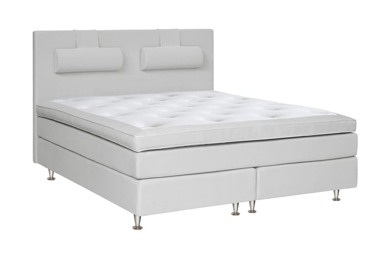 Charleston Kontinentalsäng 180x200 Fast Valbar, Ljusgrå