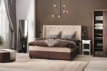 Cuba Kontinentalsäng 105x200 - (+Fler val) Beige/Brun - Products - Möbler - Säng - Kontinentalsäng