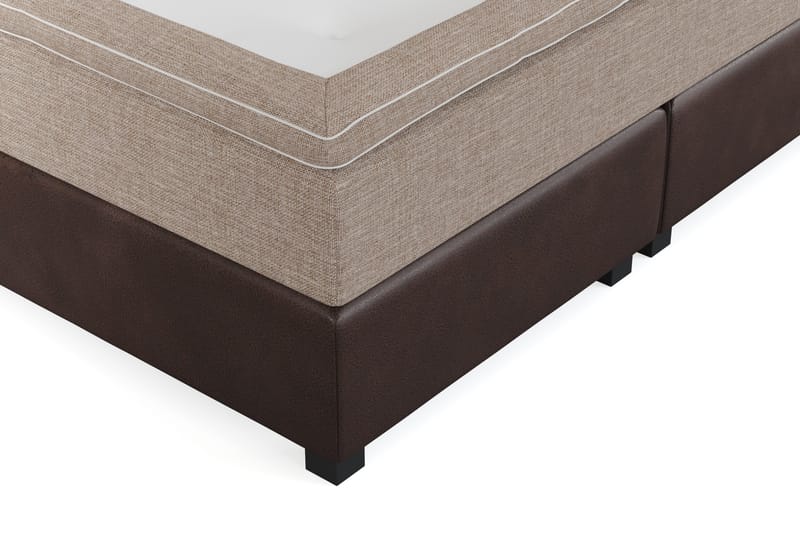 Cuba Sängpaket 160x200 med Två Beiga Kuddar - (+Fler val) Beige/Brun - Products - Möbler - Säng - Kontinentalsäng