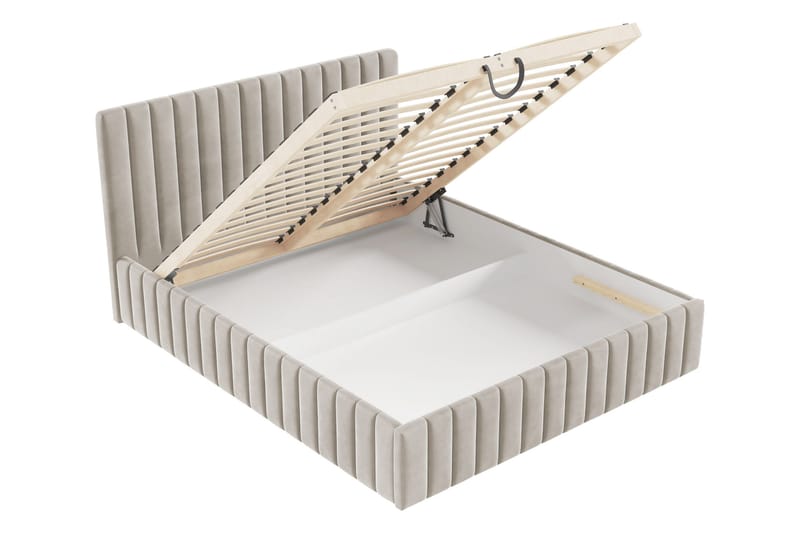 Desio Förvaringssäng 160x200 cm - Beige - Products - Möbler - Säng - Säng med förvaring