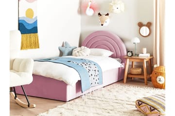 Diantha Sängram 90x200 cm - Rosa - Products - Möbler - Säng - Säng med förvaring