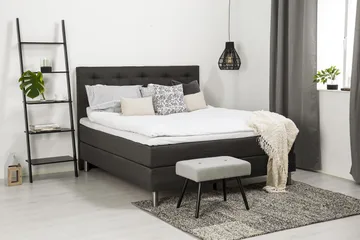 Diplomat Komplett Sängpaket 180x200 - Mörkgrå - Products - Möbler - Säng - Kontinentalsäng