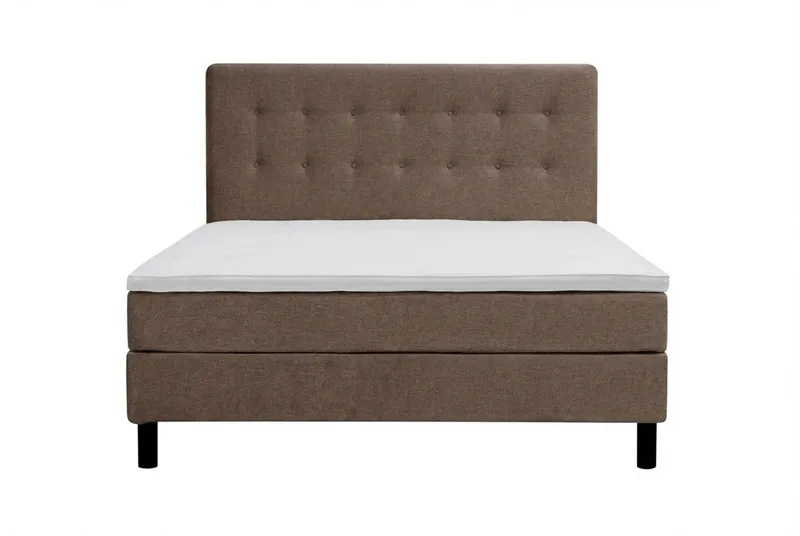 Dream Komplett Sängpaket 150x200 cm Knappar - Brun - Products - Möbler - Säng - Kontinentalsäng