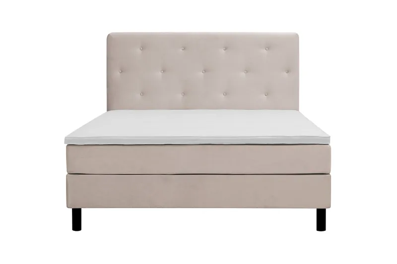 Dream Komplett Sängpaket 160x200 cm Assymetriska knappar - Beige - Products - Möbler - Säng - Kontinentalsäng