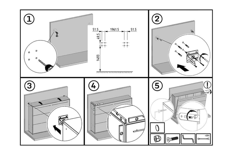 Concept Pro Sängskåp 120x200cm Wilson & Wood White High gloss - Products - Möbler - Säng - Gästsäng & extrasäng - Sängskåp