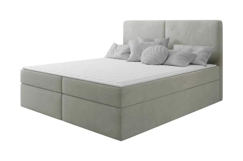 Garris Sängpaket Kontinentalsäng 140x200 cm, Ljusgrå