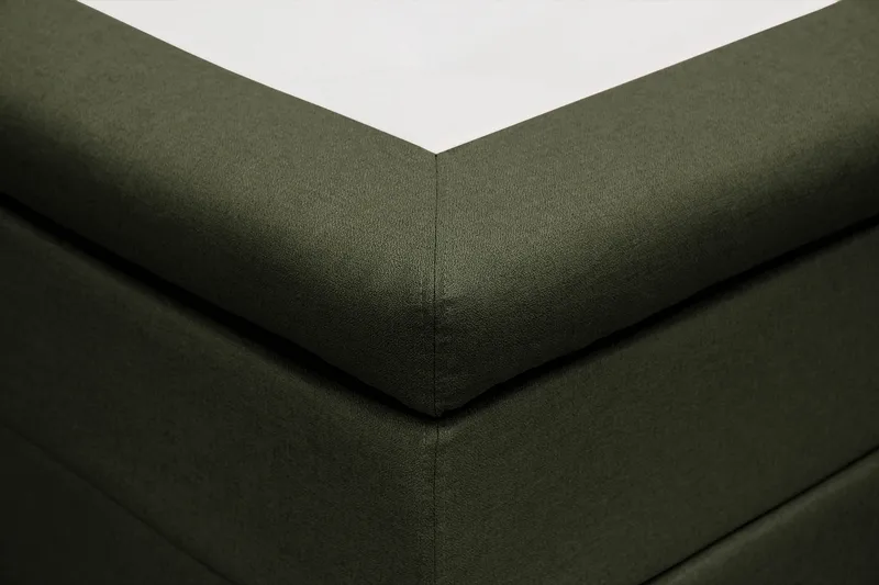 Hilton Komplett Sängpaket 160x200 cm Kontinentalsäng med rutad sänggavel - Grön - Products - Möbler - Säng - Kontinentalsäng