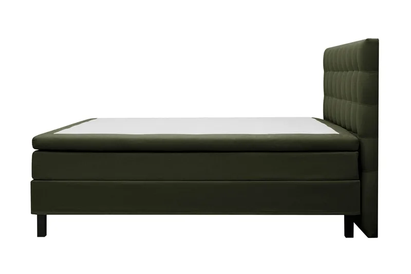 Hilton Komplett Sängpaket 180x200 cm Kontinentalsäng med rutad sänggavel - Grön - Products - Möbler - Säng - Kontinentalsäng