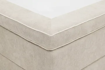 Hilton Lyx Komplett Sängpaket 160x200 cm Kontinentalsäng med knappad sänggavel i chenille - Beige - Products - Möbler - Säng - Kontinentalsäng