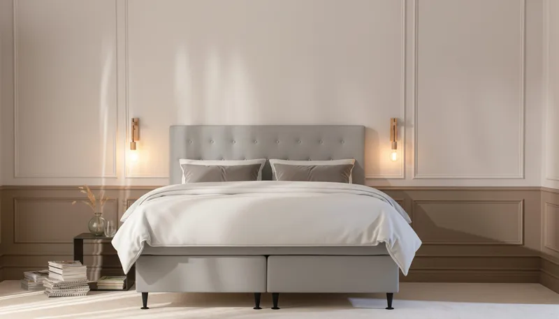 Hilton Plus Komplett Sängpaket 160x200 cm - Grå - Products - Möbler - Säng - Komplett sängpaket