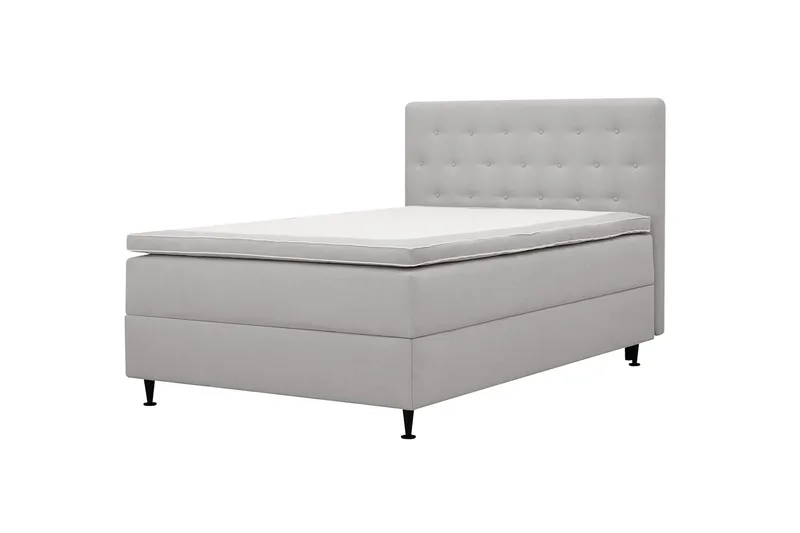 Hilton Plus Komplett Sängpaket med Förvaring 120x200 cm - Grå - Products - Möbler - Säng - Säng med förvaring