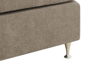 Hilton Premium Komplett Sängpaket 180x200 cm Kontinentalsäng med Sänggavel - Ljusbrun Tyg - Products - Möbler - Säng - Kontinentalsäng