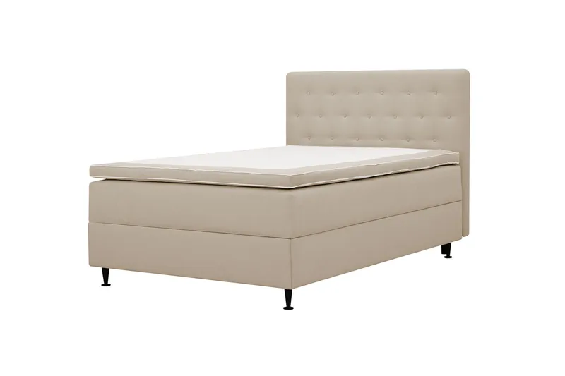 Hilton Plus Komplett Sängpaket med Förvaring 140x200 cm - Beige - Products - Möbler - Säng - Enkelsäng
