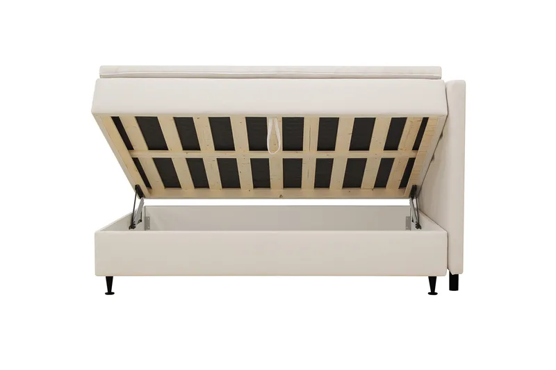 Hilton Plus Komplett Sängpaket med Förvaring 120x200 cm - Ljusbeige - Products - Möbler - Säng - Säng med förvaring
