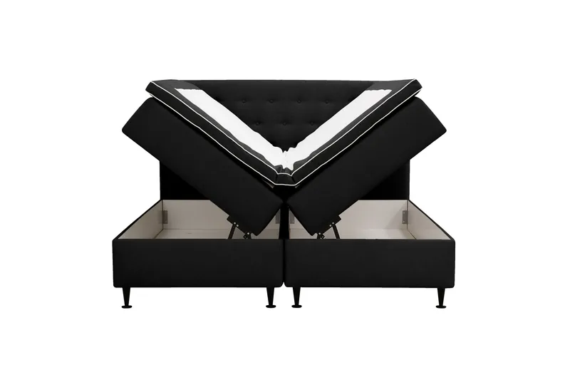 Hilton Plus Komplett Sängpaket med Förvaring 160x200 cm - Antracit - Products - Möbler - Säng - Enkelsäng