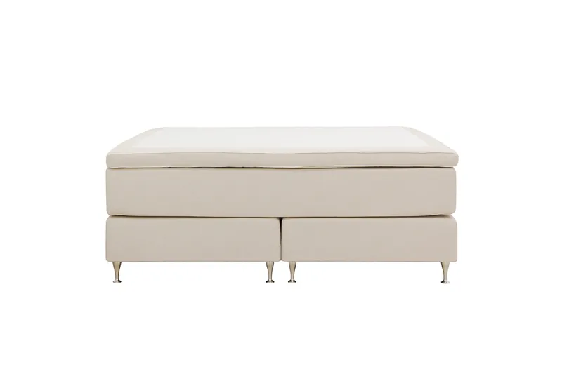 Hilton Premium Kontinentalsäng 160x200 cm - Ljusbeige Tyg - Products - Möbler - Säng - Kontinentalsäng