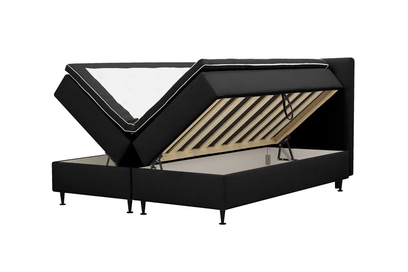 Hilton Plus Komplett Sängpaket med Förvaring 160x200 cm - Antracit - Products - Möbler - Säng - Enkelsäng