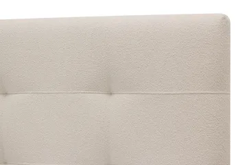 Hilton Premium Komplett Sängpaket 180x200 cm Kontinentalsäng med Sänggavel - Ljusbeige Bouclé - Products - Möbler - Säng - Kontinentalsäng