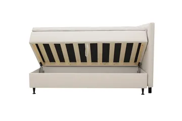 Hilton Plus Komplett Sängpaket med Förvaring 160x200 cm - Ljusbeige - Products - Möbler - Säng - Säng med förvaring