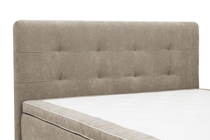 Hilton Premium Komplett Sängpaket 180x200 cm Kontinentalsäng med Sänggavel - Ljusbrun Tyg - Products - Möbler - Säng - Kontinentalsäng