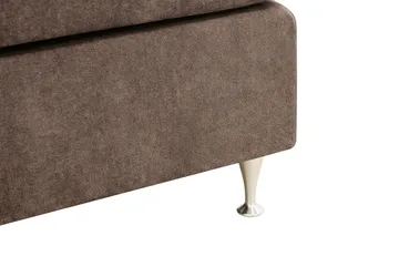 Hilton Premium Kontinentalsäng 160x200 cm - Brun Tyg - Products - Möbler - Säng - Kontinentalsäng