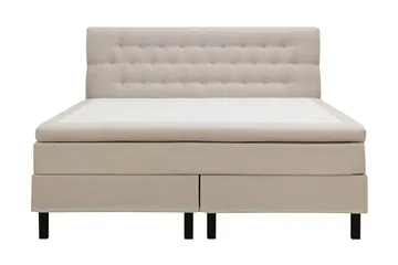 HVILA Classic Komplett Sängpaket 160x200 cm Kontinentalsäng med diamant sänggavel, Beige