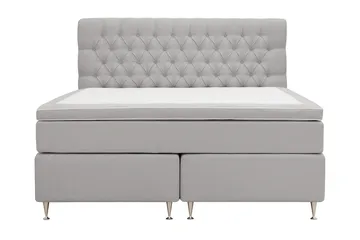 HVILA Lyx Komplett Sängpaket 180x200 cm Kontinentalsäng med knappad sänggavel