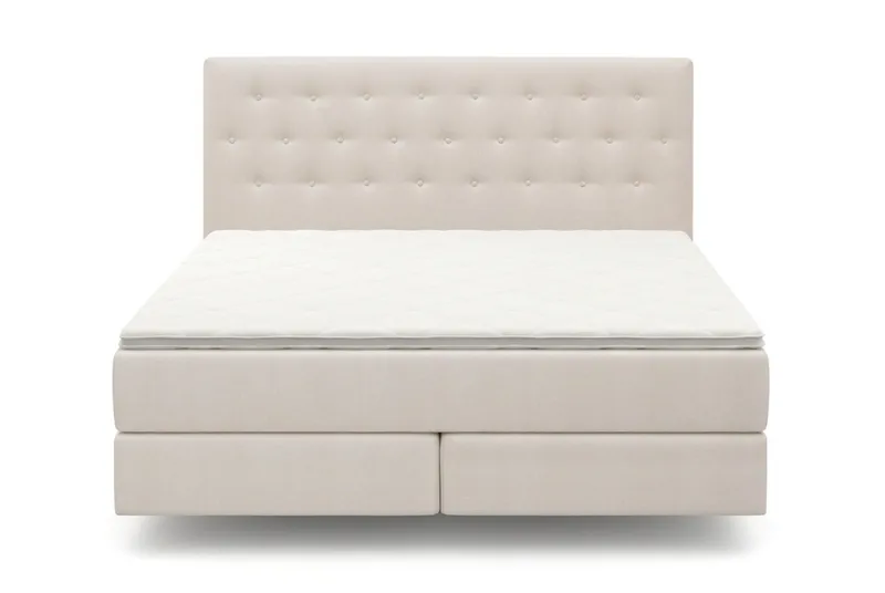 HVILA Premium Sängpaket Kontinentalsäng 180x200 cm med svävande effekt inkl. Bäddmadrass i Polyesterskum Vändbar Sommar & Vintersida och Tvättbar klädsel, Sommar & Vintersida